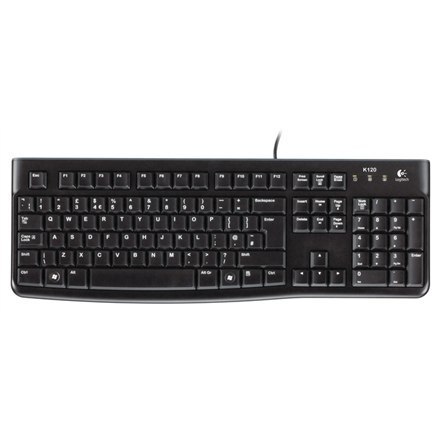 Logitech | K120, US | Standard | Przewodowa | US | 1.5 m | Czarna | Port USB | US International | 550 g Logitech | K120, US | Standard | Przewodowa | US | 1.5 m | Czarna | Port USB | US International | 550 g