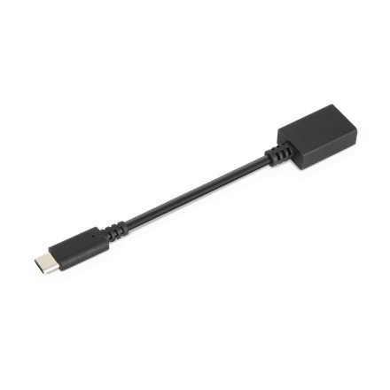 Male | 24 pin USB-C | Female | 9 pin USB Type A | Black