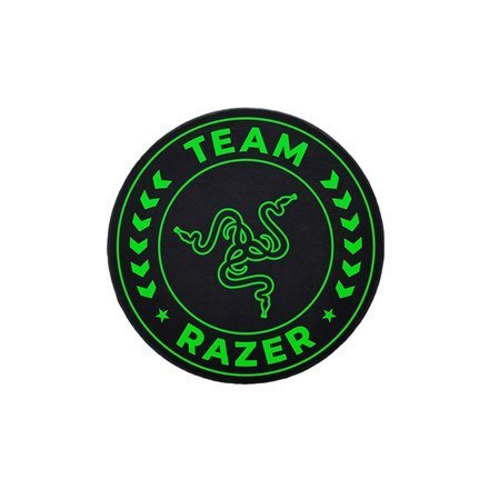 Mata podłogowa Razer z 100% surowców recyklingowanych - welwetowo tkanina i non-woven | Czarno-Zielony