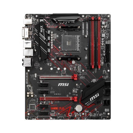 MSI | B450 GAMING PLUS MAX | Rodzina procesora AMD | Gniazdo procesora AM4 | DDR4 DIMM | Sloty pamięci 4 | Ilość złącz SATA 6 | MSI | B450 GAMING PLUS MAX | Rodzina procesora AMD | Gniazdo procesora AM4 | DDR4 DIMM | Sloty pamięci 4 | Ilość złącz SATA 6 |