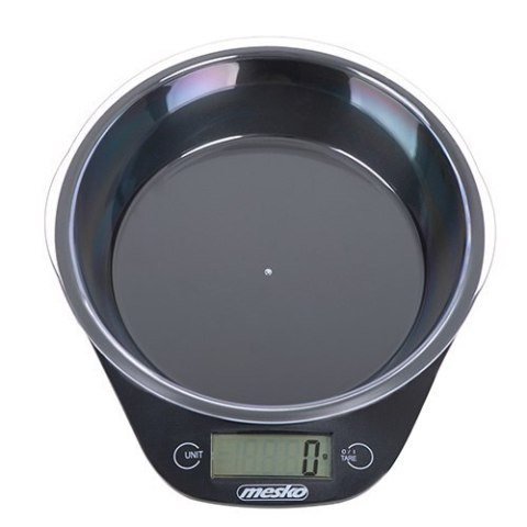 Mesko | Waga kuchenna z miską | MS 3164 | Maksymalna waga (udźwig) 5 kg | Podziałka 1 g | Typ wyświetlacza LCD | Czarny Mesko | Waga kuchenna z miską | MS 3164 | Maksymalna waga (udźwig) 5 kg | Podziałka 1 g | Typ wyświetlacza LCD | Czarny