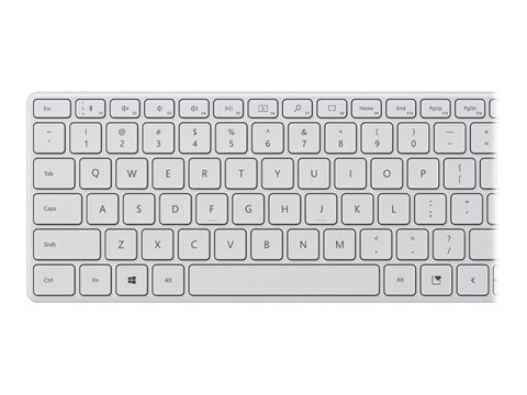 Microsoft | Designer Compact Keyboard | Compact Keyboard | Wireless | US | Bluetooth | Glacier | 288 g | Wireless connection Microsoft | Designer Compact Keyboard | Compact Keyboard | Wireless | US | Bluetooth | Glacier | 288 g | Wireless connection