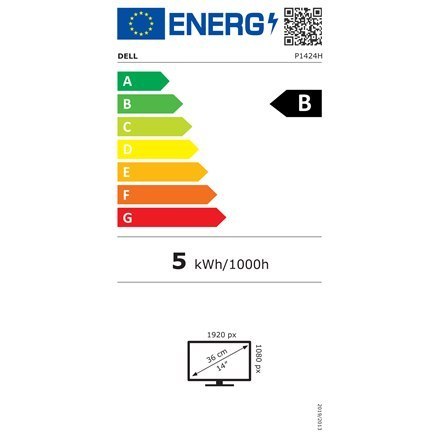 Monitor Dell P1424H o przekątnej 14 cali, dostarcza doskonałą jakość obrazu dzięki technologii LCD i rozdzielczości FHD. Proporc Monitor Dell P1424H o przekątnej 14 cali, dostarcza doskonałą jakość obrazu dzięki technologii LCD i rozdzielczości FHD. Proporc