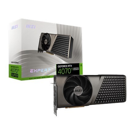 MSI GeForce RTX 4070 Ti SUPER 16G EXPERT | NVIDIA | 16 GB | GeForce RTX 4070 Ti SUPER | GDDR6X | Porty HDMI w ilości 1 | PCI Exp MSI GeForce RTX 4070 Ti SUPER 16G EXPERT | NVIDIA | 16 GB | GeForce RTX 4070 Ti SUPER | GDDR6X | Porty HDMI w ilości 1 | PCI Exp