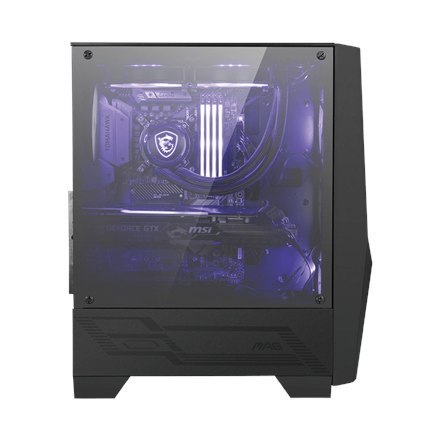 MSI MAG FORGE 100M PC Case, Mid-Tower, USB 3.2, Black MSI | MAG FORGE 100M | Black | ATX | Power supply included No MSI MAG FORGE 100M PC Case, Mid-Tower, USB 3.2, Black MSI | MAG FORGE 100M | Black | ATX | Power supply included No