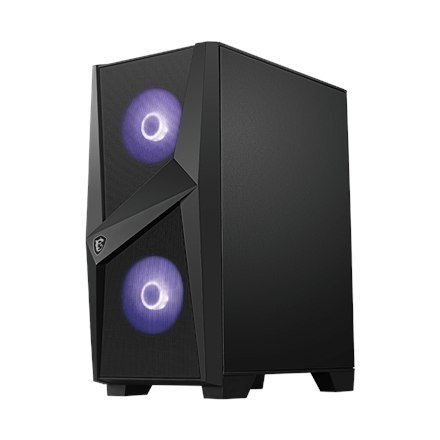 MSI MAG FORGE 100M PC Case, Mid-Tower, USB 3.2, Black MSI | MAG FORGE 100M | Black | ATX | Power supply included No MSI MAG FORGE 100M PC Case, Mid-Tower, USB 3.2, Black MSI | MAG FORGE 100M | Black | ATX | Power supply included No
