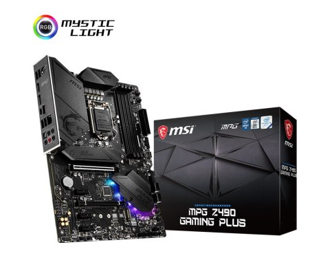 MSI | MPG Z490 GAMING PLUS | Processor family Intel | Processor socket LGA1200 | DDR4 DIMM | Memory slots 4 | Supported hard dis MSI | MPG Z490 GAMING PLUS | Processor family Intel | Processor socket LGA1200 | DDR4 DIMM | Memory slots 4 | Supported hard dis