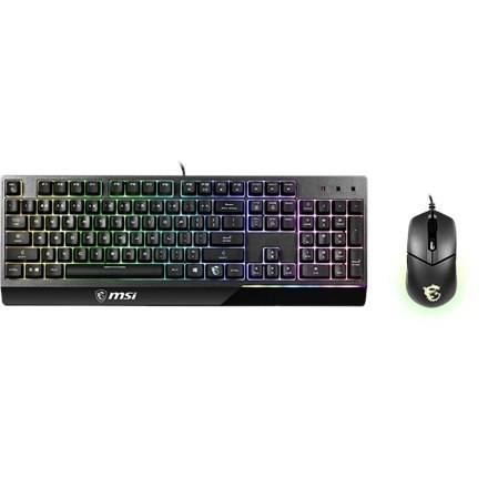 MSI Vigor GK30 COMBO US MSI | Vigor GK30 COMBO | Keyboard and Mouse Set | RGB LED light | US | Wired MSI Vigor GK30 COMBO US MSI | Vigor GK30 COMBO | Keyboard and Mouse Set | RGB LED light | US | Wired