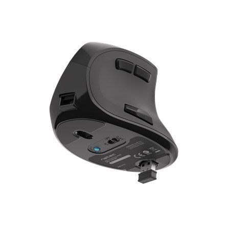 Natec | Vertical Mouse | Euphonie | Wireless | Bluetooth/USB Nano Receiver | Black Natec | Vertical Mouse | Euphonie | Wireless | Bluetooth/USB Nano Receiver | Black