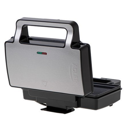 Opiekacz do kanapek 2 w 1 | AD 3073 | 1000 W | Liczba płyt 2 | Stal nierdzewna/czarny Opiekacz do kanapek 2 w 1 | AD 3073 | 1000 W | Liczba płyt 2 | Stal nierdzewna/czarny