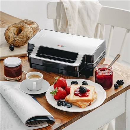 Opiekacz do kanapek 2 w 1 | AD 3073 | 1000 W | Liczba płyt 2 | Stal nierdzewna/czarny Opiekacz do kanapek 2 w 1 | AD 3073 | 1000 W | Liczba płyt 2 | Stal nierdzewna/czarny