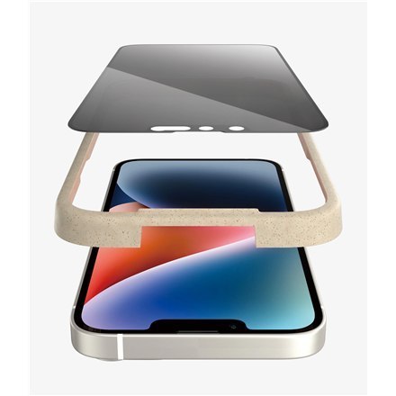 PanzerGlass | Screen protector - glass - with privacy filter | Apple iPhone 13, 13 Pro, 14 | Black | Transparent