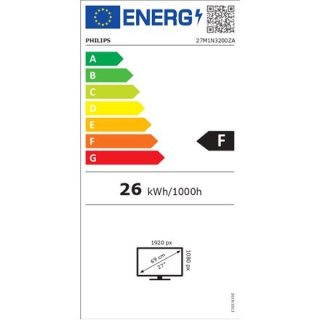Philips | 27M1N3200ZA/00 | 27 " | IPS | FHD | 16:9 | 4 ms | 250 cd/m² | Black | Audio | HDMI ports quantity 2 | 165 Hz