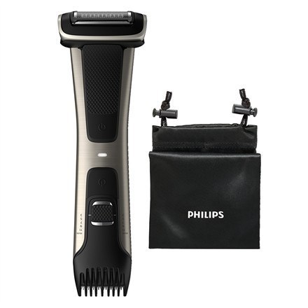 Philips | BG7025/15 | Showerproof body groomer | Body groomer | Number of length steps 5 | Black/Stainless Philips | BG7025/15 | Showerproof body groomer | Body groomer | Number of length steps 5 | Black/Stainless