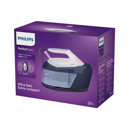 Philips | Generator pary | PerfectCare PSG6026/20 | 2400 W | 1,8 L | 6,5 bar | Automatyczne wyłączanie | Funkcja pary pionowej | Philips | Generator pary | PerfectCare PSG6026/20 | 2400 W | 1,8 L | 6,5 bar | Automatyczne wyłączanie | Funkcja pary pionowej |