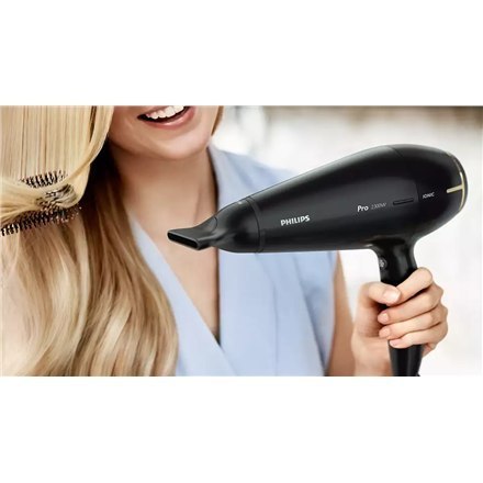 Philips | Hair Dryer | HPS920/00 Prestige Pro | 2300 W | Number of temperature settings 3 | Ionic function | Black/Gold Philips | Hair Dryer | HPS920/00 Prestige Pro | 2300 W | Number of temperature settings 3 | Ionic function | Black/Gold
