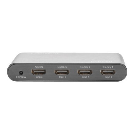 Przełącznik Digitus 4K HDMI, 3 w 1 | DS-45316 Przełącznik Digitus 4K HDMI, 3 w 1 | DS-45316