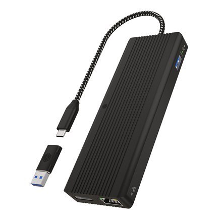 Raidsonic | Icy Box 9-in-1 USB Type-C and Type-A dock with dual video output | IB-DK4080AC | Dock | Ethernet LAN (RJ-45) ports 1 Raidsonic | Icy Box 9-in-1 USB Type-C and Type-A dock with dual video output | IB-DK4080AC | Dock | Ethernet LAN (RJ-45) ports 1