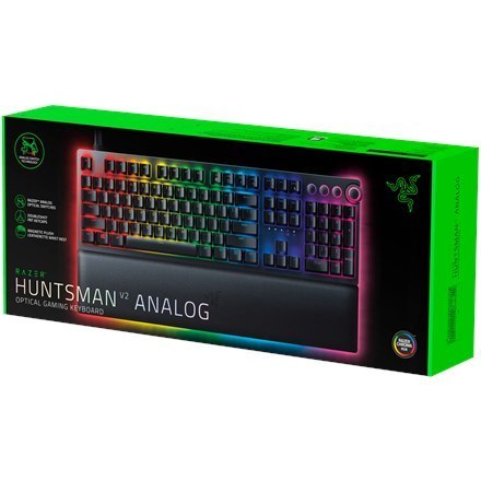 Razer | Huntsman V2 | Gaming keyboard | Optical | RGB LED light | NORD | Black | Wired Razer | Huntsman V2 | Gaming keyboard | Optical | RGB LED light | NORD | Black | Wired