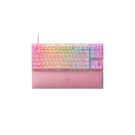 Razer | Optical Gaming Keyboard | Huntsman V2 Tenkeyless | Gaming keyboard | RGB LED light | US | Wired | Quartz | Linear Red Sw Razer | Optical Gaming Keyboard | Huntsman V2 Tenkeyless | Gaming keyboard | RGB LED light | US | Wired | Quartz | Linear Red Sw