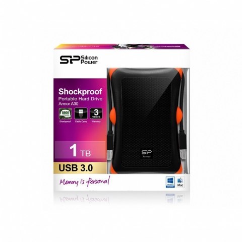 Silicon Power | Armor A30 1TB | 1000 GB | 2,5 " | USB 3.1 | Czarny Silicon Power | Armor A30 1TB | 1000 GB | 2,5 " | USB 3.1 | Czarny