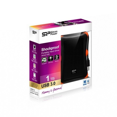 Silicon Power | Armor A30 1TB | 1000 GB | 2,5 " | USB 3.1 | Czarny Silicon Power | Armor A30 1TB | 1000 GB | 2,5 " | USB 3.1 | Czarny