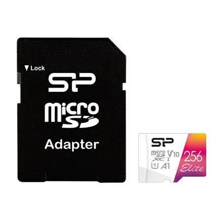 Silicon Power | microSDHC UHS-I Memory Card | Elite | 256 GB | microSDHC/SDXC | Flash memory class 10 Silicon Power | microSDHC UHS-I Memory Card | Elite | 256 GB | microSDHC/SDXC | Flash memory class 10