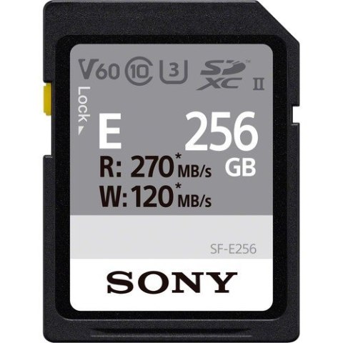 Sony | SF-E Series UHS-II SDXC Memory Card | SF-E256 | 256 GB | SDXC | Flash memory class 10 Sony | SF-E Series UHS-II SDXC Memory Card | SF-E256 | 256 GB | SDXC | Flash memory class 10