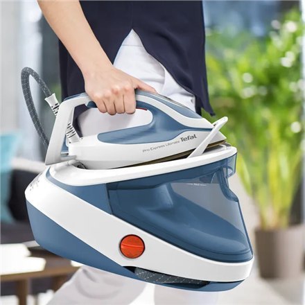 TEFAL | Steam Station Pro Express | GV9710E0 | 3000 W | 1.2 L | 7.6 bar | Auto power off | Vertical steam function | Calc-clean TEFAL | Steam Station Pro Express | GV9710E0 | 3000 W | 1.2 L | 7.6 bar | Auto power off | Vertical steam function | Calc-clean