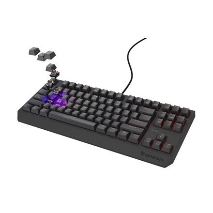 THOR 230 | Mechaniczna klawiatura do gier | Przewodowa | USA | Czarna | USB Type-A | Outemu Brown THOR 230 | Mechaniczna klawiatura do gier | Przewodowa | USA | Czarna | USB Type-A | Outemu Brown