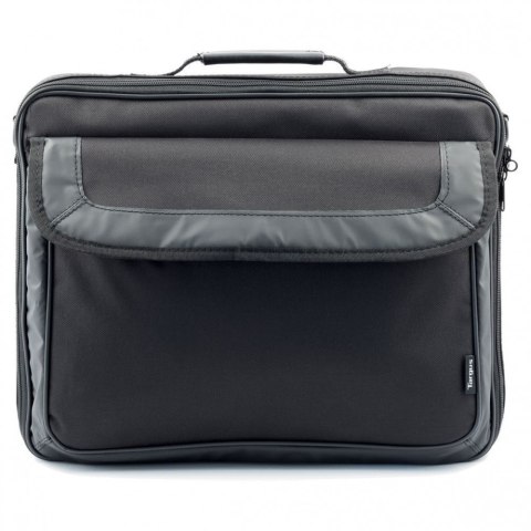 Torbacz Targus do laptopa do 15.6 cala w klasycznym stylu | Etui zamykane na klips | Kuferek | Kolor: Czarny | Regulowany pasek Torbacz Targus do laptopa do 15.6 cala w klasycznym stylu | Etui zamykane na klips | Kuferek | Kolor: Czarny | Regulowany pasek