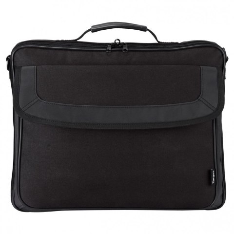 Torbacz Targus do laptopa do 15.6 cala w klasycznym stylu | Etui zamykane na klips | Kuferek | Kolor: Czarny | Regulowany pasek Torbacz Targus do laptopa do 15.6 cala w klasycznym stylu | Etui zamykane na klips | Kuferek | Kolor: Czarny | Regulowany pasek