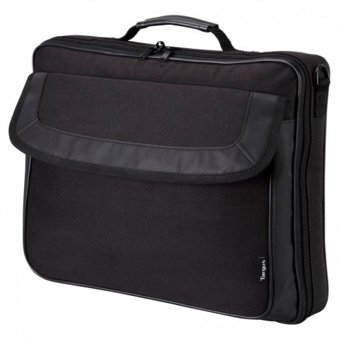 Torbacz Targus do laptopa do 15.6 cala w klasycznym stylu | Etui zamykane na klips | Kuferek | Kolor: Czarny | Regulowany pasek Torbacz Targus do laptopa do 15.6 cala w klasycznym stylu | Etui zamykane na klips | Kuferek | Kolor: Czarny | Regulowany pasek