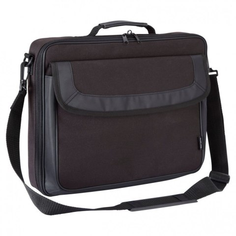Torbacz Targus do laptopa do 15.6 cala w klasycznym stylu | Etui zamykane na klips | Kuferek | Kolor: Czarny | Regulowany pasek Torbacz Targus do laptopa do 15.6 cala w klasycznym stylu | Etui zamykane na klips | Kuferek | Kolor: Czarny | Regulowany pasek