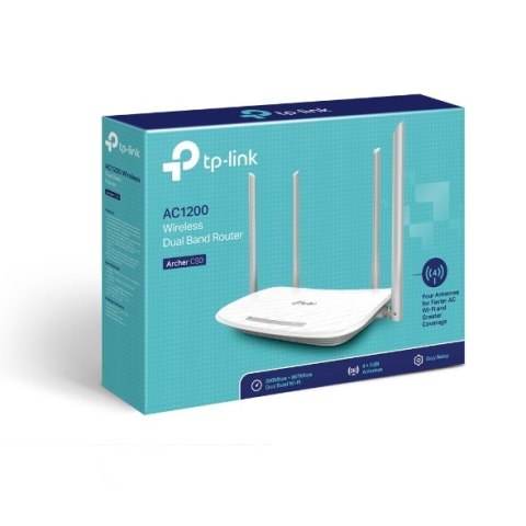 TP-LINK | Router | Archer C50 | 802.11ac | 300+867 Mbit/s | 10/100 Mbit/s | Porty Ethernet LAN (RJ-45) 4 | Obsługa sieci mesh Ni TP-LINK | Router | Archer C50 | 802.11ac | 300+867 Mbit/s | 10/100 Mbit/s | Porty Ethernet LAN (RJ-45) 4 | Obsługa sieci mesh Ni