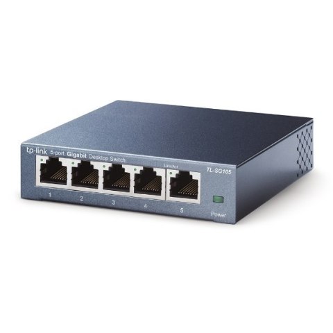 TP-LINK | Switch | TL-SG105 | Niezarządzalny | Desktop | Porty 1 Gb/s (RJ-45) ilość 5 | Typ zasilania Zewnętrzny | 24 miesiące TP-LINK | Switch | TL-SG105 | Niezarządzalny | Desktop | Porty 1 Gb/s (RJ-45) ilość 5 | Typ zasilania Zewnętrzny | 24 miesiące