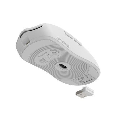 Zircon 500 | Wireless/Wired | Gaming Mouse | 2.4 GHz, Bluetooth, USB | White Zircon 500 | Wireless/Wired | Gaming Mouse | 2.4 GHz, Bluetooth, USB | White