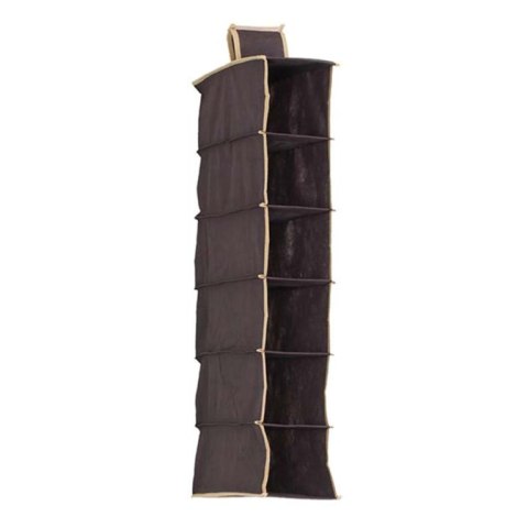 Organizer 6-częściowy 15x30x84cm wiszący do szafy BRĄZ Organizer 6-częściowy 15x30x84cm wiszący do szafy BRĄZ