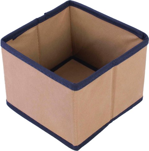 Organizer do szafy i szuflady 14x14x11cm BEŻOWY Organizer do szafy i szuflady 14x14x11cm BEŻOWY