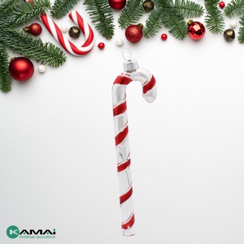 Eleganckie Ozdoby Świąteczne "Laseczka Cukrowa" z Szkła od Kamai Christmas Decoration® Eleganckie Ozdoby Świąteczne "Laseczka Cukrowa" z Szkła od Kamai Christmas Decoration®