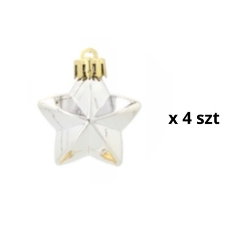 Komplet 19 Bombek Choinkowych Kamai Christmas Decoration® - Kolor Szampański z Gwiazdą na Czubek Komplet 19 Bombek Choinkowych Kamai Christmas Decoration® - Kolor Szampański z Gwiazdą na Czubek