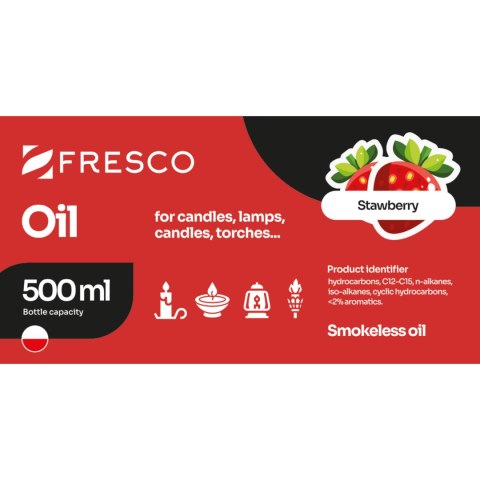 Paliwo olej do lamp, pochodni i świec 500ml TRUSKAWKA Paliwo olej do lamp, pochodni i świec 500ml TRUSKAWKA