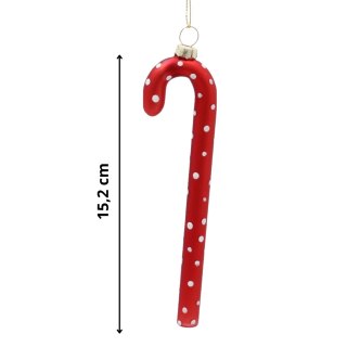 SZKLANA LASKA "Czerwone w Białe Kropki" od Kamai Christmas Decoration®