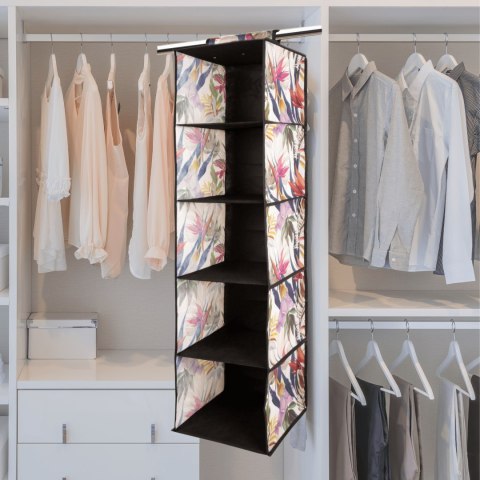 FLORAL w kwiaty wiszący organizer do szafy 5 przegród 30x30x120m FLORAL w kwiaty wiszący organizer do szafy 5 przegród 30x30x120m