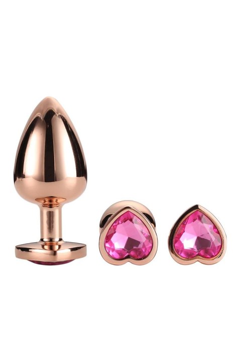GLEAMING LOVE ROSE GOLD PLUG SET GLEAMING LOVE ROSE GOLD PLUG SET