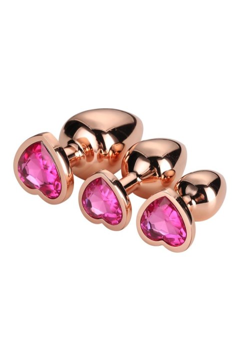 GLEAMING LOVE ROSE GOLD PLUG SET GLEAMING LOVE ROSE GOLD PLUG SET