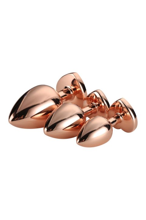 GLEAMING LOVE ROSE GOLD PLUG SET GLEAMING LOVE ROSE GOLD PLUG SET