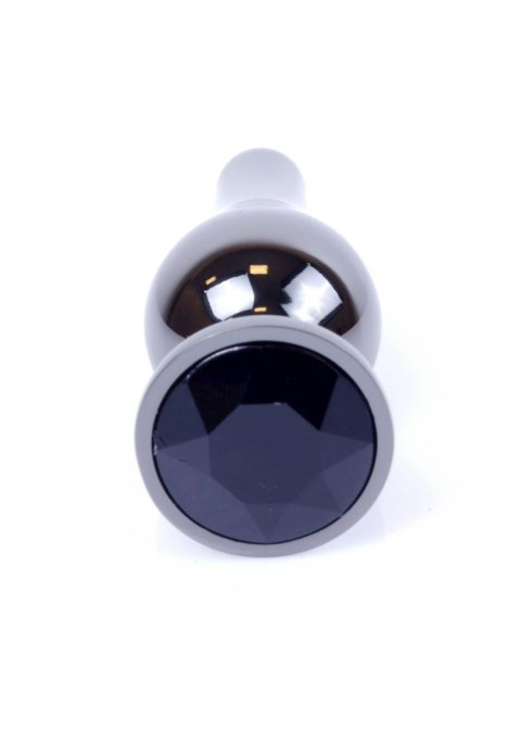 Długi stalowy korek plug analny z kryształem 2,7cm Długi stalowy korek plug analny z kryształem 2,7cm