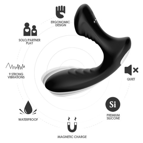 Masażer stymulator prostaty korek analny 15cm 9try Masażer stymulator prostaty korek analny 15cm 9try