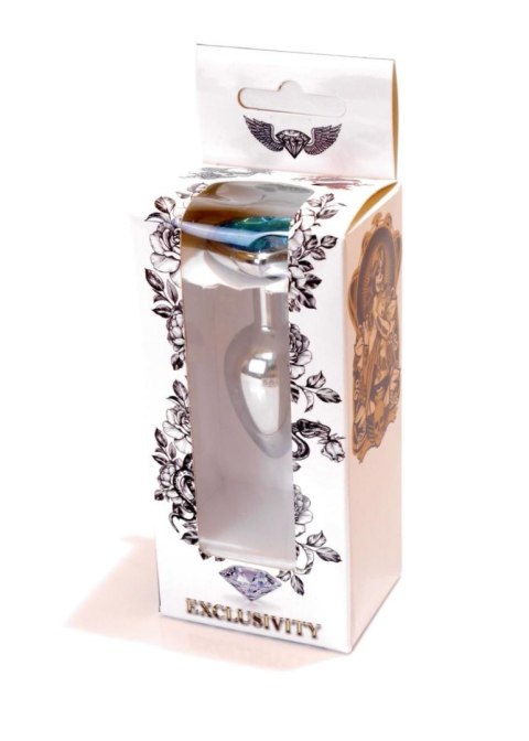 Metalowy plug analny korek do odbytu z sercem 7cm Metalowy plug analny korek do odbytu z sercem 7cm